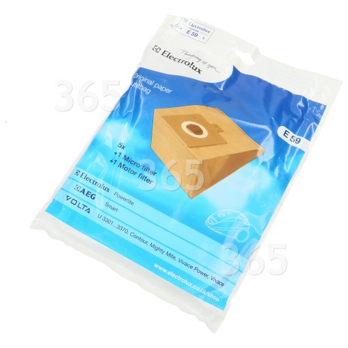 Electrolux Powerlite E59 bolsa de papel paquete de 5