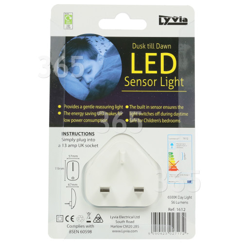 Alba Dusk Till Dawn LED Sensor Night Light