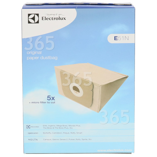 Electrolux E51N Papierbeutel (5er Packung)