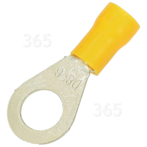 8mm Kabelschuh (Ring) - Gelb - 100 Packung