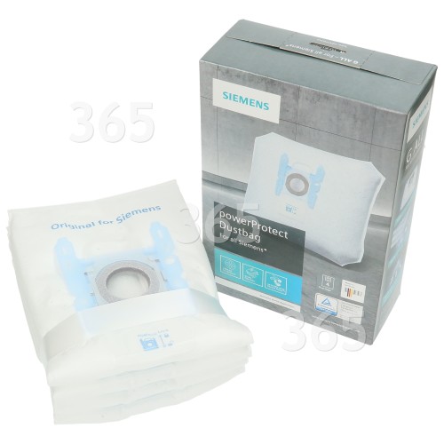 Bosch Neff Siemens PowerProtect Synthetische Staubsaugerbeutel - Typ G (4er Packung)