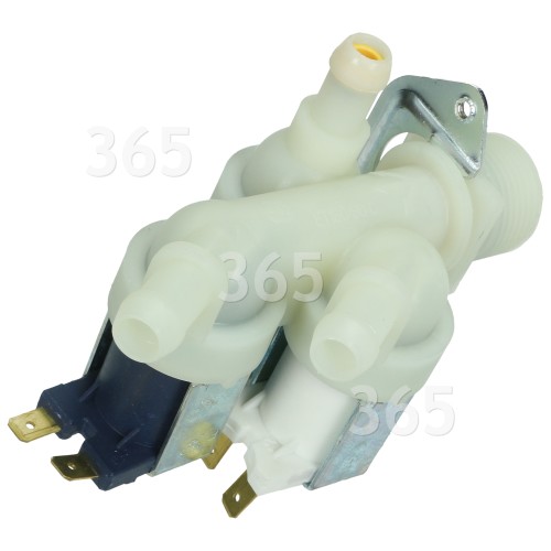 Hoover Cold Water Triple Inlet Solenoid Valve : 2x180Deg. 1x90Deg. & 12 Bore Outlets