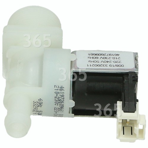 Cold Water Single Inlet Solenoid Valve : 180deg Protected (push) Connector Tag Pin