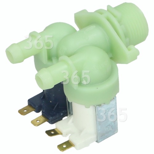 Hoover Cold Water Double Solenoid Inlet Valve : 180Deg. 12 Bore Outlets