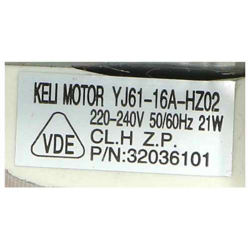 Backofen-Gebl&auml;semotor : KELI YJ61-16A-HZ02 230V 11/26W ( Langer Shaft )