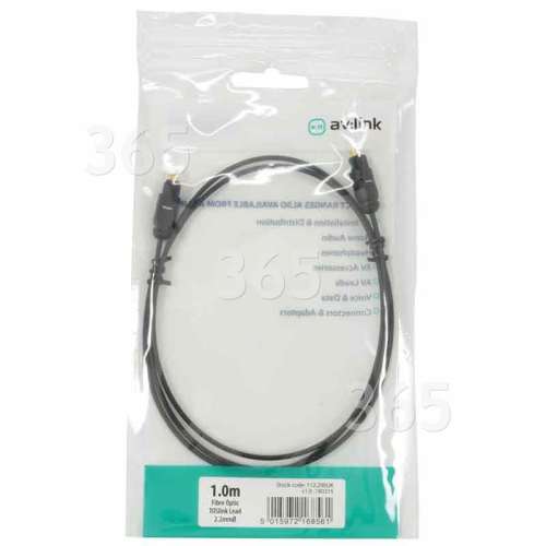 Cable De Fibra Óptica Toslink De 1M - Negro av:link