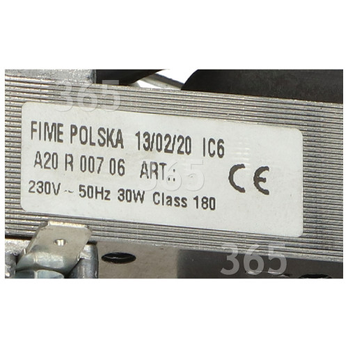 Motore Della Ventola Del Forno - FIME 12/02/20 IC6 A20R00706 Belling