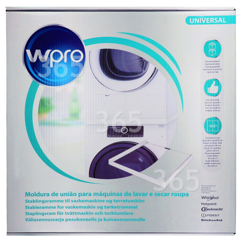 Kit De Superposición Universal De Lavadora Secadora Wpro