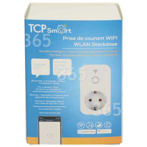 TCP Tcp Smart Wifi Socket Single White EU ( Two Round Pin )