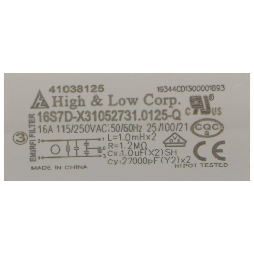 Suppresseur D'interf&eacute;rences De Lave-linge : 16S7D-X3 LB SLT 2040 Cylinda
