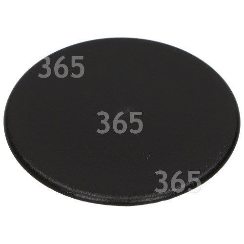 Whirlpool Burner Cap R Black Matte 100mm Outside Dia.