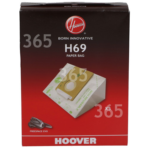 Hoover H69 Dust Bag (Pack Of 5)