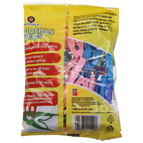 Ecoforce Recycled Clothes Pegs (Pack Of 24)