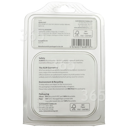Gardenline RasentrimmerSpule & Faden Kpl. 365 Ersatzteile