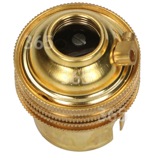 Wellco Brass BC 1/2" Screw Entry Lampholder