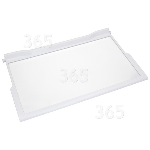 Whirlpool Fridge Upper Glass Shelf : 475x288mm Max. Inc. Trims