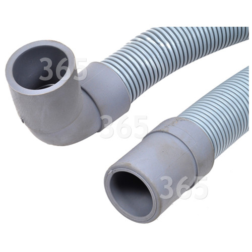 Universal 2. 5M Drain Hose 19mm End With Right Angle End 22mm, Internal Dia.s'