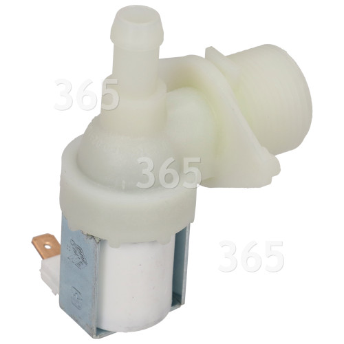 Whirlpool Cold Water Single Solenoid Inlet Valve : 90Deg. With 12 Bore Outlet