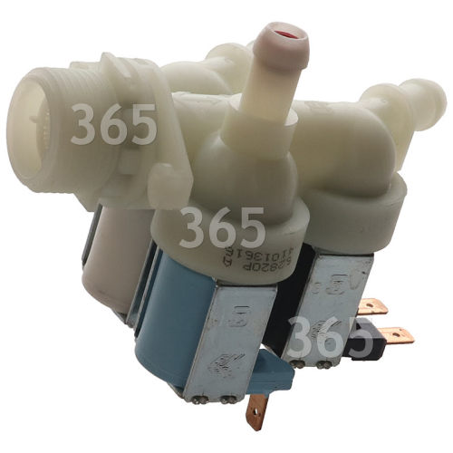 Hoover Cold Water Triple Solenoid Inlet Valve : 2x180Deg. 1x90Deg. & 12 Bore Outlets