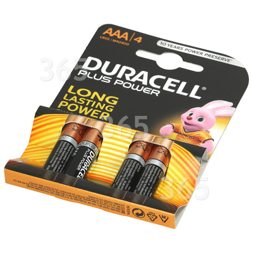 PACK DE 4 PILAS AAA DURACELL PLUS MN2400/ 1.5V/ ALCALINAS