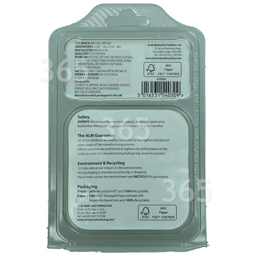 Carrete Y Línea Completo De Cortabordes - Para Bosch: ART23SL, ART26SL & MacAllister: MGT36-Li-E2 ETC. Ryobi