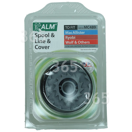 Mac Allister MC489 Spool & Line With Spool Cover