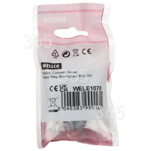 Wellco Pack Of 20 1.5mm Twin & Earth Cable Clips - Grey