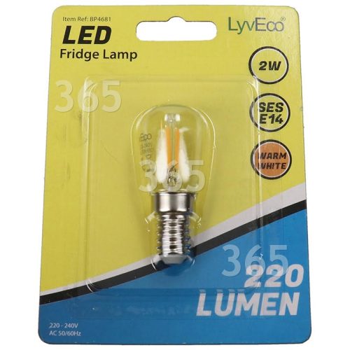 Bombilla LED De Frigorífico - 1.5W SES / E14 - Blanco Cálido LyvEco