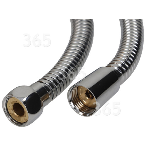 Universal Stainless Steel 1/2" X 11mm Bore Chrome Plated Shower Hose - 1.5m