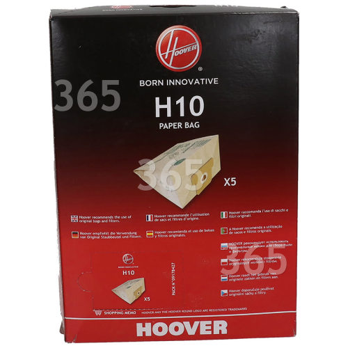 Hoover Staubsaugerbeutel H10 (5er Pack)