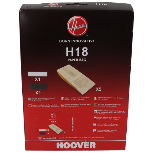 5 Sacchetti Aspirapolvere PaXanpaX Per Hoover Turbopower Serie 2 - Tipo H18