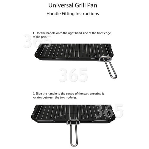 Electrolux Kompatible Universal Backofen-Grillpfanne Kpl. - 387x300x40mm