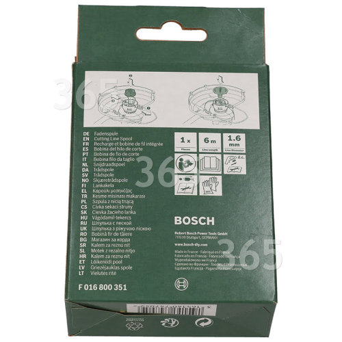 Bosch Spool / Line ; 6M X 1. 6MM (Art 30-36 Li Art 24 Art 27 Art 30)