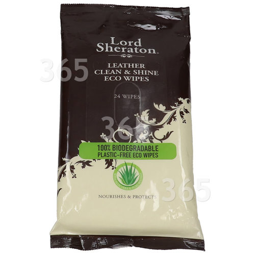 Lord Sheraton Leather Clean & Shine Eco Wipes (Pack Of 24)