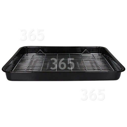 Universal Backofen-Grillpfanne Kpl. - 420x295x40mm Tief
