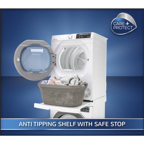Kit Universel De Superposition Pour Lave-linge Et S&egrave;che-linge - Avec Tablette Coulissante - Care+Protect