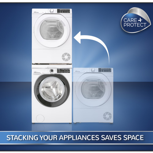 Kit Universel De Superposition Pour Lave-linge Et S&egrave;che-linge - Avec Tablette Coulissante - Care+Protect