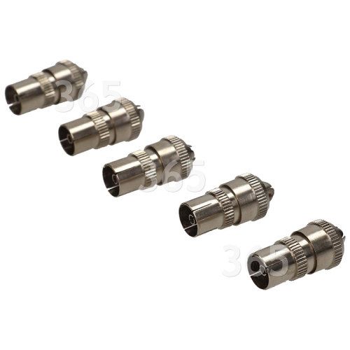 Koaxial Metall Reihenbuchse (5er Packung)