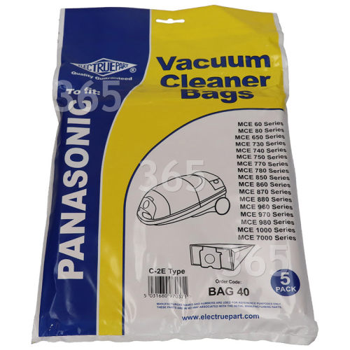 Panasonic C2E Staubsaugerbeutel (5er Packung) - BAG40