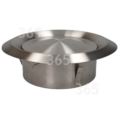 Bouche D'Aération Plafonnier Et Clapet D'Alimentation 150mm - Inox