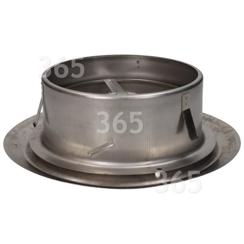 Bouche D'Aération Plafonnier Et Clapet D'Alimentation 150mm - Inox