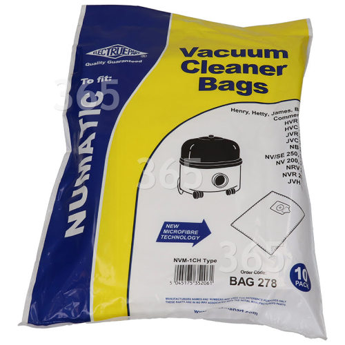 Compatible NVM-1CH Filter-Flo Synthetic Dust Bags (Pack Of 10) - BAG278