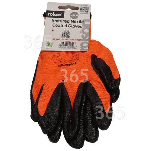 Rolson Textured Nitrile Coated Work Gloves (Large)