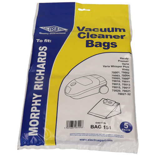Sacs Aspirateur 01 Et 87 (Paquet De 5) - BAG151 - Adix
