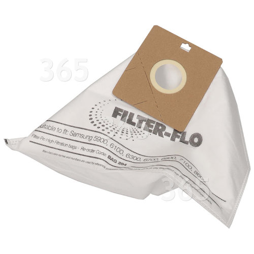 Sacs Aspirateur -Synthétiques VC Filtre-Flo (Lot De 5) BAG284 Samsung