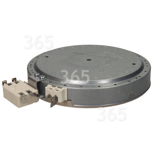 Whirlpool Small Ceramic Hob Hotplate Element - 1200W EGO 10. 74631. 004