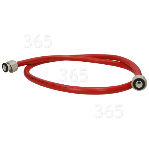 Care+Protect 1.5m Hot Water Inlet Hose Red 10x15mm Diameter