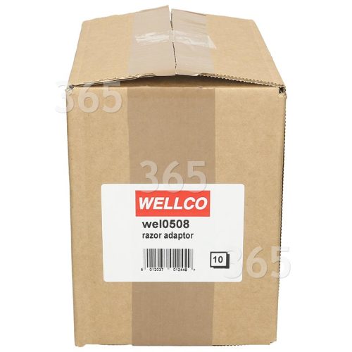 Wellco 1A Rasierer-Adapter Mit Sicherung (10er Pack) - GB Stecker