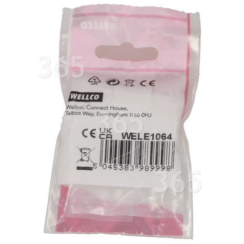 Wellco Pack Of 20 4mm Round Cable Clips - White