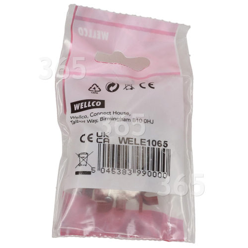 Wellco Pack Of 20 7mm Co-Axial Cable Clips - Brown